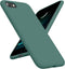 OTOFLY Ultra Slim Fit Liquid Silicone Case for iPhone SE 3rd/2nd Gen, iPhone 8/7, Shockproof, Pine Green