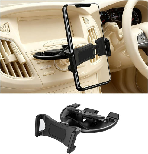 Zpana Car CD Slot Phone Holder, 360 Rotatable Anti-Vibration Sturdy CD Player Vehicles