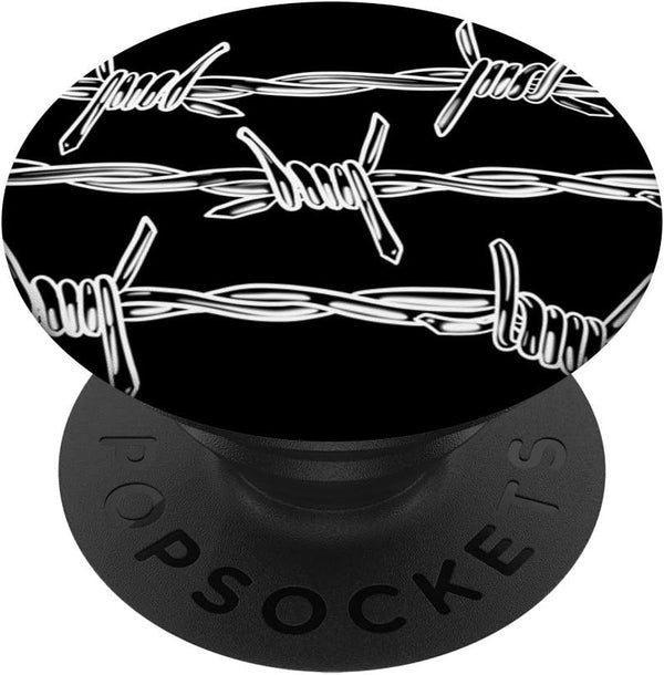 Barbed Wire Tattoo EGirl PopSockets PopGrip: Swappable Grip for Tablets & Phones