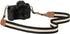 MoKo Cotton Woven Camera Strap, Adjustable Universal Neck & Shoulder Strap for Video Camcorder, Black & Beige