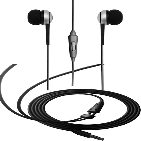 Wired Earbuds in-Ear Stereo Earphones with Microphone, 1-Button Control Ear Buds Premium Sound Noise Isolating