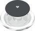 Hand Drawn Heart Design Cute Anthracite Heart Love Minimalist PopSockets PopGrip for MagSafe