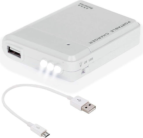 Success4Sport Portable AA Battery Travel Charger Works for Lenovo K6 Power 16GB and