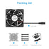 High CFM Computer Fan 120mm x 38mm, 110V 220V AC Powered Variable Speed Cooling Fan for Receiver, Xbox, Server Cabinet