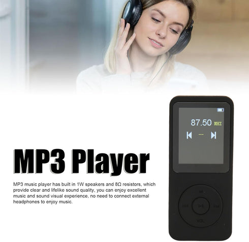 Zopsc MP3 5.0, Player with Bluetooth Portable Music Player with Built in HD Speaker, Photo Video Playback FM Radio