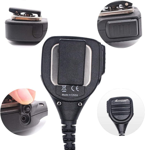 PMMN4021 PMMN4021A Speaker Microphone for Motorola Radio HT750 HT1250 HT1550 with 3.5mm Audio Jack