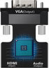 VGA to HDMI-Compatible Adapter Converter 1080P HDMI-Compatible Female to VGA Adapter for PC Laptop Projector