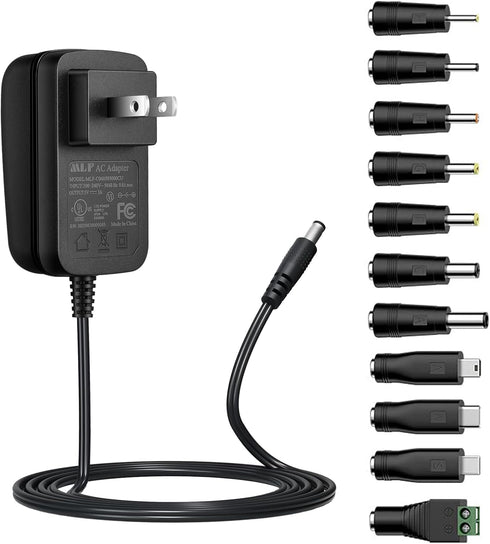 Security-01 5V 3A DC Power Supply Adapter, AC 100V-240V to DC 5 Volt 3Amp Power Cord for Security Camera, Baby Monitor