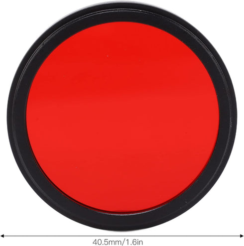 Full Red Lens Filter for Nikon Camera, Waterproof Optical Glass Filter