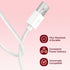 MSUALZO 2.7FT 1-Pin 5V/1A Rose Charger Replacement Single Point Magnetic USB Charger Cable, USB Magnetic Charger