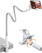 SAIJI Gooseneck Phone Stand for Bed, Lazy Bracket Cell Phone Holder Long Arm