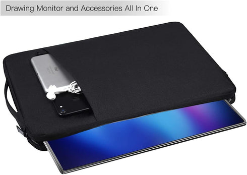 CaseDeer 18.5 Inch 18.5 Inch Pocket(18.1x11.8 Inch) Portable Monitor Case Sleeve Bag Compatible with Most Large