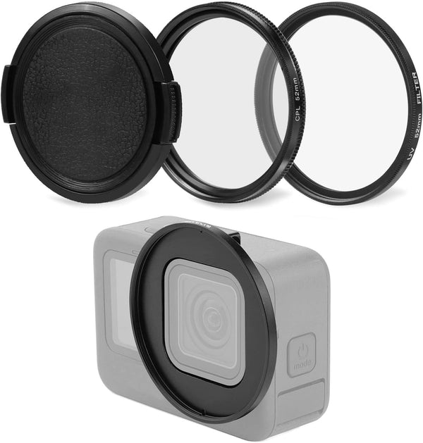 PULUZ 52mm Lens Filter Adapter Ring for GoPro HERO11 Black / Mini / HERO10 / HERO9 Camera Accessories