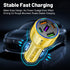 5-Port 75W USB C Car Charger, PD30W & QC3.0 Fast Charging Cigarette Lighter USB Charger Adapter for