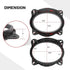 RED WOLF 6X9 Inch Front Door Speaker Adapter W/Speaker Wiring Harness for 2004 Up Toyota 4Runner Camry Highlander, Lexus CT GX LS Install Aftermarket Car Audio Mounting Spacer Ring Bracket Kit 1 Pair