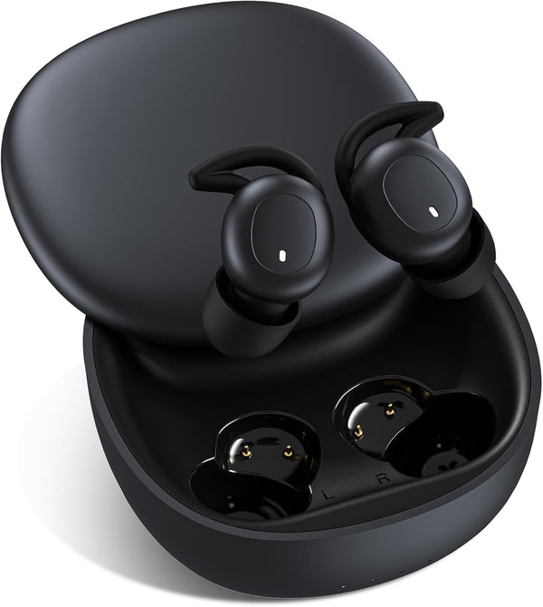Sleep Earbuds with Bluetooth 5.3, Touch Screen Operation, Physical Noise Cancellation, Special for Side Sleepers - Black