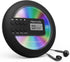 Hernido Rechargeable Portable CD Player for Car, Discman with FM Transmitter, 20 Hours