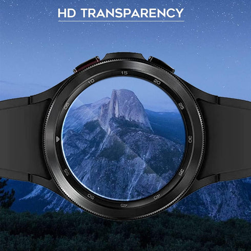 Orzero 3 Pack Tempered Glass Screen Protector for Samsung Galaxy Watch 4 Classic 46mm, 2.5D Arc Edges