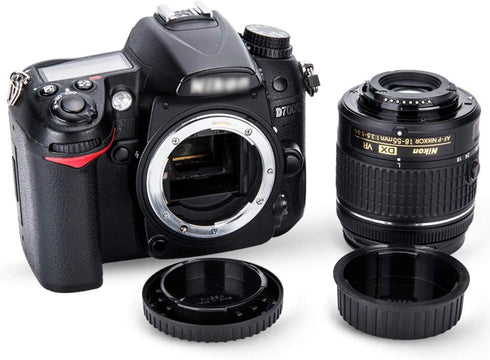 Rear Lens Cap & Body Cap Cover for Nikon F Mount Camera D3500 D3400 D3300 D3200 D3100 D3000 (3 Packs)