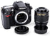 Rear Lens Cap & Body Cap Cover for Nikon F Mount Camera D3500 D3400 D3300 D3200 D3100 D3000 (3 Packs)