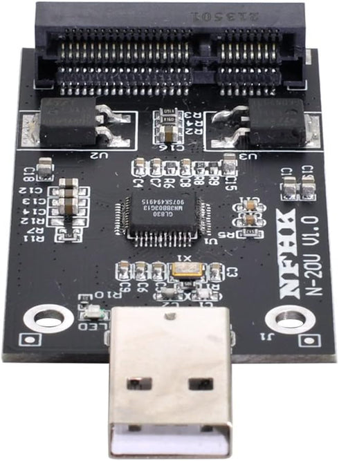 NFHK Mini PCI-E mSATA to USB 2.0 External SSD Adapter, Pen Driver Card Without Case