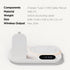 mooas All-Rounder 4 in 1 Fast Wireless Charging Nightlight Clock, Compatible with iPhone 15 14, Galaxy S24 S23