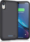 Battery Case for iPhone XR, 6800mAh Portable Charging Backup External Battery Pack - Black