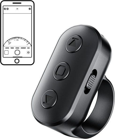Voinap Phone Camera Remote Control with Zoom for iPhone & Android, Rechargeable Bluetooth