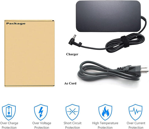 Laptop Adapter 19.5V 7.7A 150W A17-150P1A AC Adapter for Asus Laptop Charger 5.5x2.5mm (not 4.5x3.0mm)