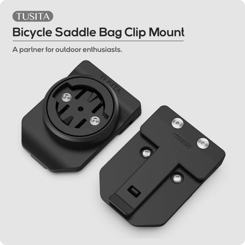 TUSITA Cycling Saddle Bag Clip Mount (Small Slot) for Garmin Varia RTL515, RTL510, RVR315
