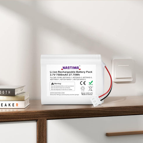 NASTIMA 3.6V/4.2V 300-10186 Command 3.6V 7500mAh 27Wh Li-ion Replacement Battery Compatible with ADT Smart Security