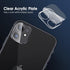 11/12 9H FanTEK Camera Lens Protector for iPhone Mini, Tempered Glass Camera Screen Cover, Ultra HD Clear Acrylic Full