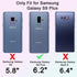 Shockproof Dropproof Case for Samsung Galaxy S9 Plus, Heavy Duty Protective Cover for 6.2 Inch (Purple/Pink)