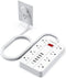 Power Strip with USB - Surge Protector Flat Plug with 8 Outlets & 6 USB Ports, 5ft Extension Cord