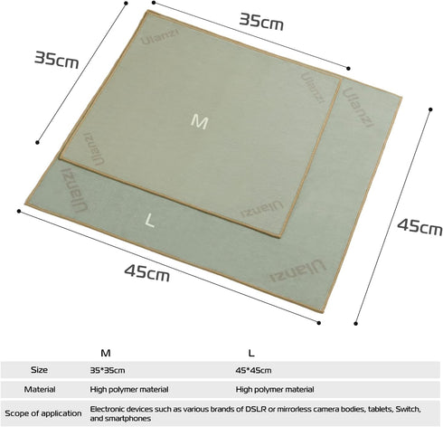 ULANZI Magic Universal Storage Cloth, Easy Wrapping for Camera & Digital Accessories - 45 * 45cm