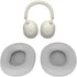WH 1000XM5 Ear Cushions Replacement - Protein Leather, Cotton Pads, Noise Insulation Memory Foam, Platinum Silver.