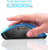 memzuoix 2.4G Portable Wireless Mouse, 1400 DPI Mobile Optical Cordless Mice with USB Receiver for Computer, Laptop,