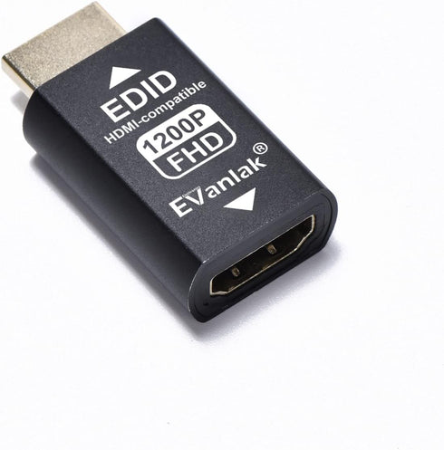 HDMI EDID Emulator Passthrough Dongle, 3rd Generation Adapter for Mac Thunderbolt to HDMI - 3 Pack