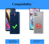 Androgate Compatible with Moto One 5G Case - Military-Grade Metal Ring Kickstand 22ft Drop Tested Shockproof Cover