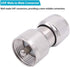 Fancasee PL259 Barrel Connector, Male to Male PL259 Coupler, 3-Pack UHF Coaxial Adapter for CB Ham Radio Antenna Cable