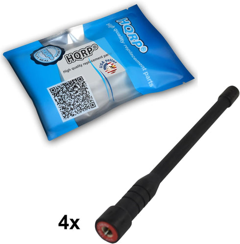 HQRP 4-Pack VX-261, VX-264, VX-300 VX-350, VX-351, VX-354 VHF High Gain Antenna Compatible with Vertex Standard