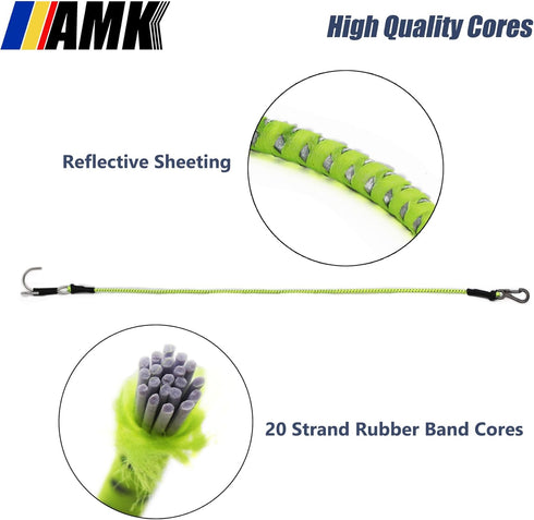 4Pcs 28in 1/10 Winch SCX10 TRX6 TRX4 Gen7 Gen8 D90 TF5 AMK Scale Elastic RC Crawler Tow Ropes with Hook Kinetic Straps