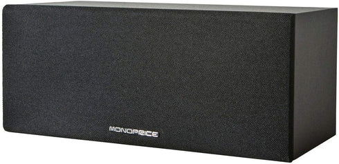 Monoprice Premium Home Theater Center Channel Speaker - 3 Inch Driver, 8 Ohms, 100 Watts, Black