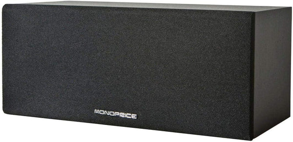 Monoprice Premium Home Theater Center Channel Speaker - 3 Inch Driver, 8 Ohms, 100 Watts, Black