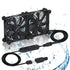 xiaoqijia Dual 120mm Fan with 10 Speed USB 5V DC 12V IPX5 Waterproof