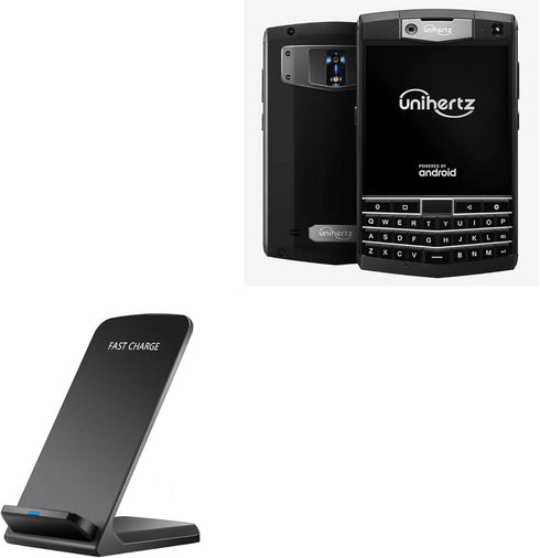 BoxWave Charger Wireless QuickCharge Stand (10W) Compatible with Unihertz Titan - No Cord, Charge Your Phone with Ease