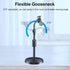 Adjustable Height Cell Phone Holder, 270° Flexible Stand for Desk, Compatible with All Mobile Phones, Black
