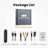 fnetic 4K MP4 H.265/HEVC, HD Digital Media Player, TV Video Player for USB Drive/Micro SD Card, Digital Signage, Auto