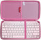 Hermitshell Hard Travel Case for Logitech MX Keys Mini Minimalist Wireless Illuminated Keyboard (Rose Gold + Pink)