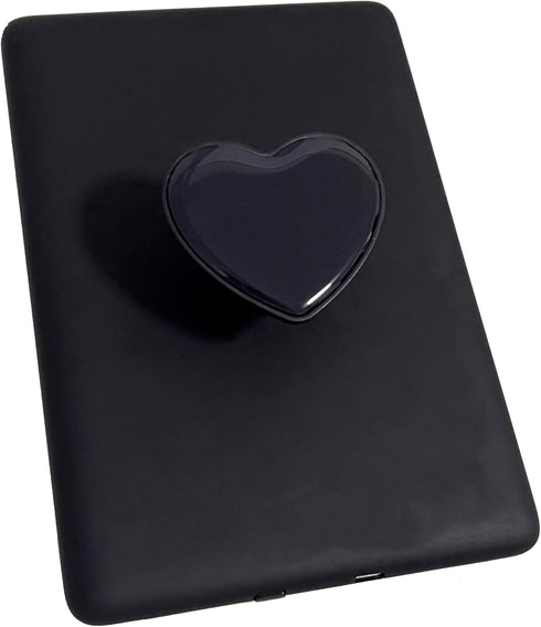 Cute Heart Expandable Collapsible Grip Stand Holder for Kindle eReaders iPhone and Smartphone(Black)